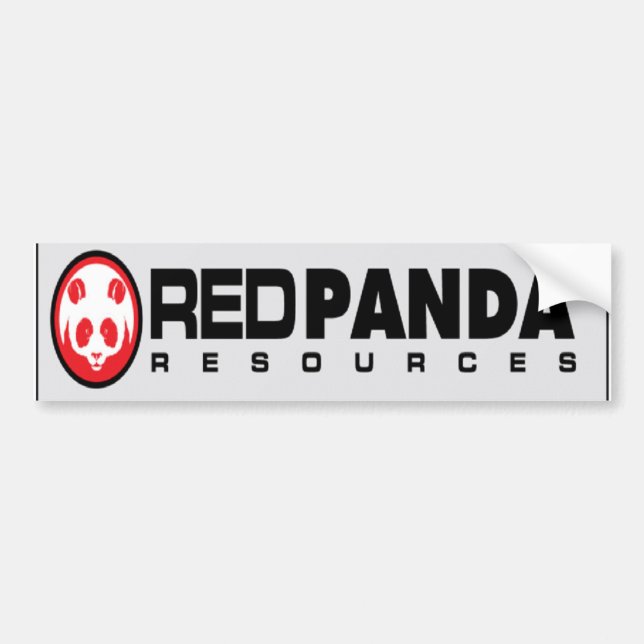 Autocollant De Voiture Ressources de panda rouge (Devant)