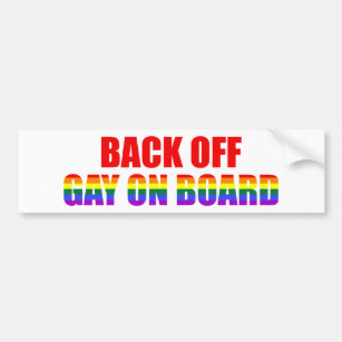 Autocollant De Voiture Retourner Gay À Bord