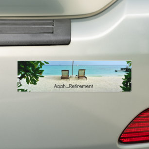 Autocollant De Voiture Retraité - Aaah...Retraite