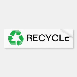 Autocollant De Voiture Réutilisez Bumpersticker