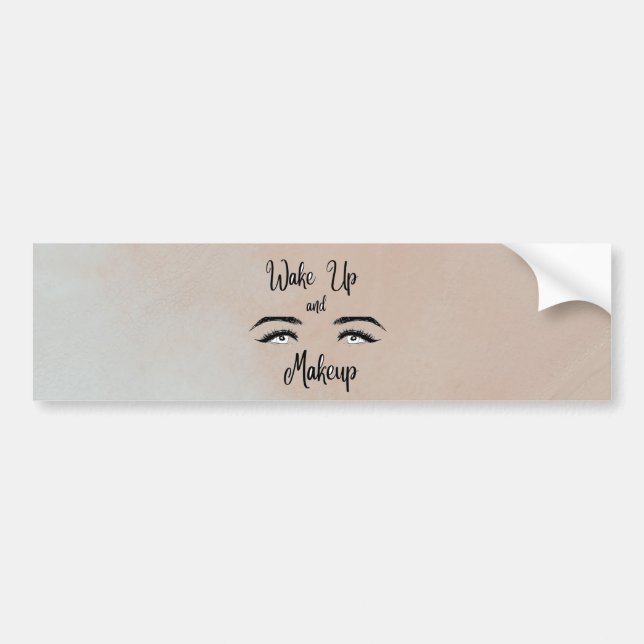 Autocollant De Voiture Réveil & maquillage     (Devant)