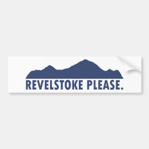 Autocollant De Voiture Revelstoke S'Il Vous Plaît