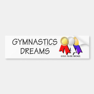 Autocollant De Voiture Rêves de gymnastique de PIÈCE EN T
