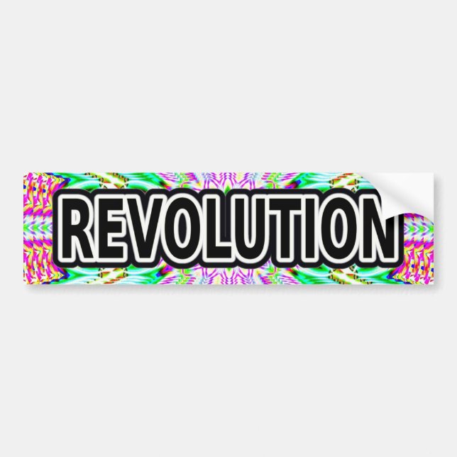 Autocollant De Voiture Révolution  (Devant)
