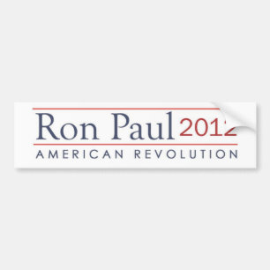 Autocollant De Voiture Révolution américaine de Ron Paul 2012