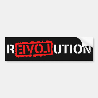 Autocollant De Voiture Révolution avec amour !