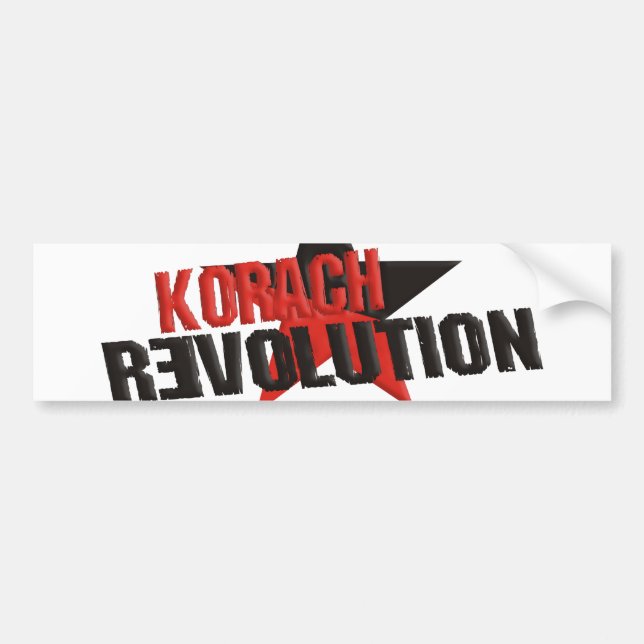 Autocollant De Voiture Révolution Korach (Devant)