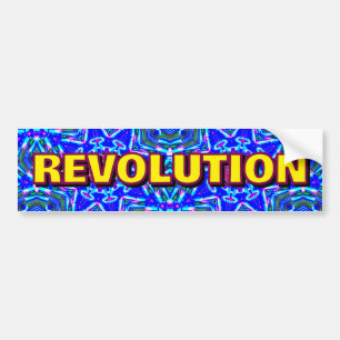Autocollant De Voiture RÉVOLUTION ( vous pouvez changer le mot )