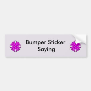 Autocollant De Voiture Ribbon de Clover violet par Kenneth Yoncich