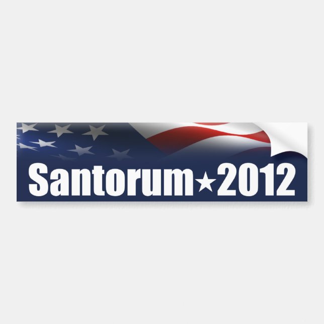 Autocollant De Voiture Rick Santorum pour le président (Devant)