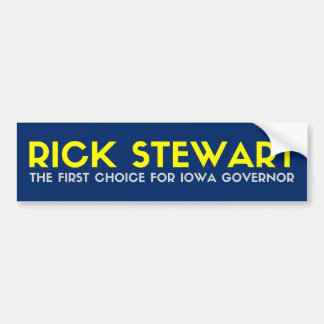 Autocollant De Voiture Rick Stewart pour Bumper Sticker, gouverneur de l'