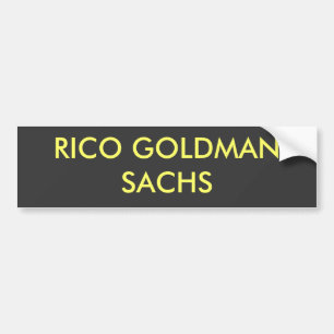 AUTOCOLLANT DE VOITURE RICO GOLDMAN SACHS