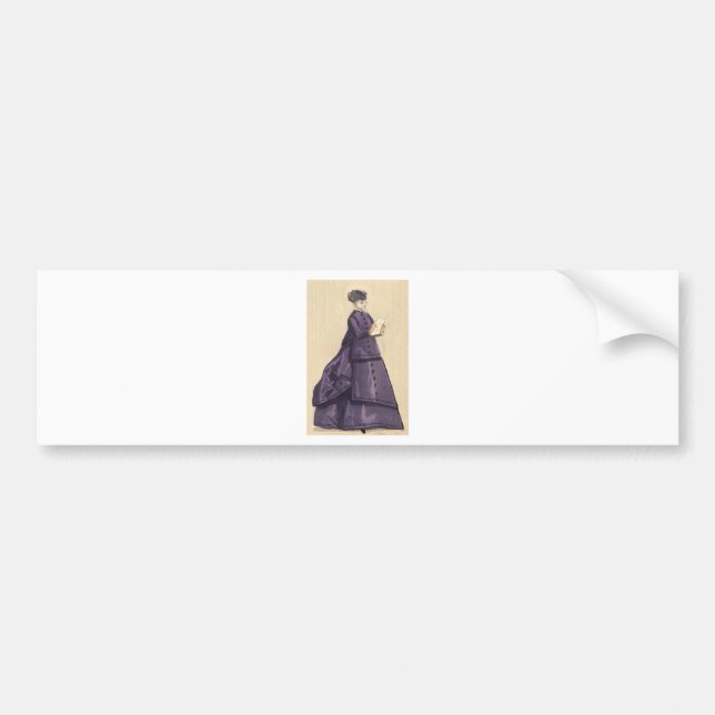 Autocollant De Voiture Robe victorienne (Devant)