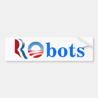Autocollant De Voiture Robots de Romney Obama