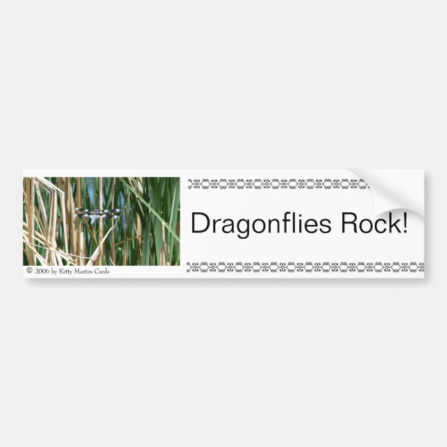 Autocollant De Voiture Roche de libellules ! (Devant)