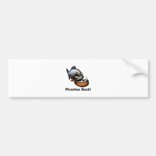 Autocollant De Voiture Roche de piranhas !