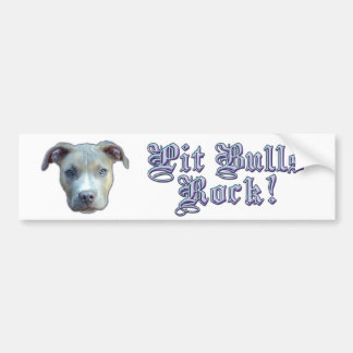 Autocollant De Voiture Roche de pitbulls ! Bumpersticker