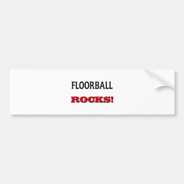 Autocollant De Voiture Roches de Floorball (Devant)