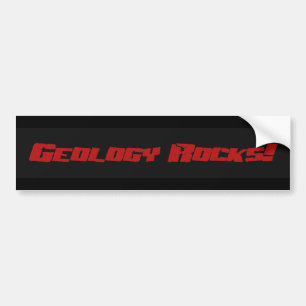 Autocollant De Voiture Roches de géologie ! Bumpersticker