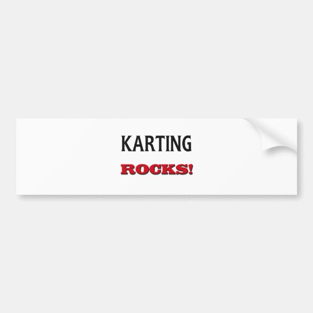 Autocollant De Voiture Roches de Karting (Devant)