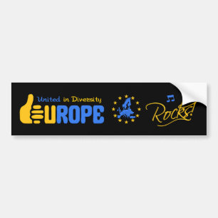 Autocollant De Voiture Roches de l'Europe ! bumpersticker