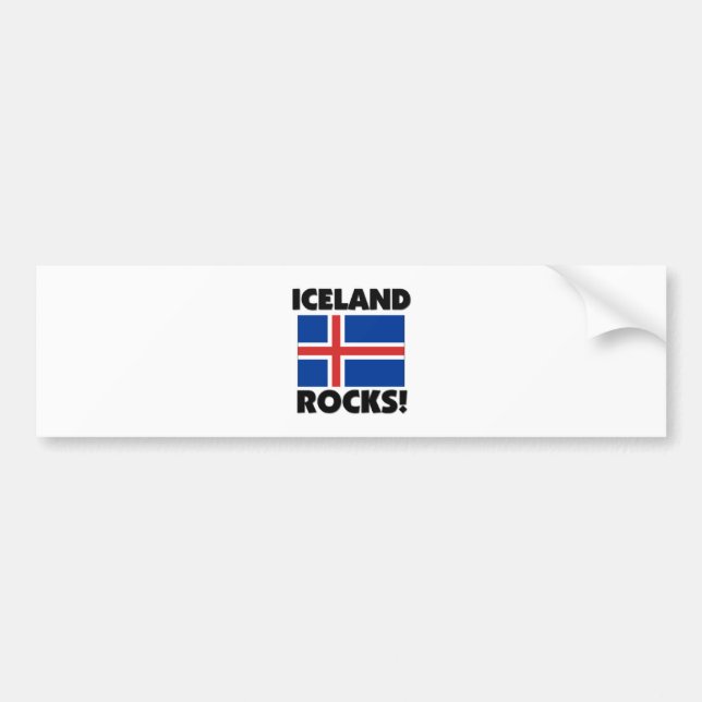 Autocollant De Voiture Roches de l'Islande (Devant)