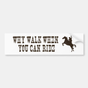 Autocollant De Voiture - Rodéo - bumperstickers occidentaux de thème de