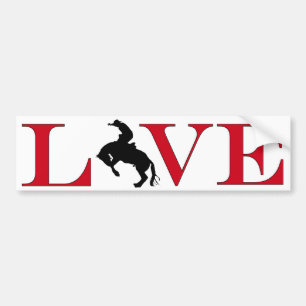 Autocollant De Voiture Rodeo Lover Bumpersticker
