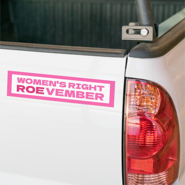 Autocollant De Voiture ROEVEMBER Femme droite Pro Choice Abortion (Sur camion)