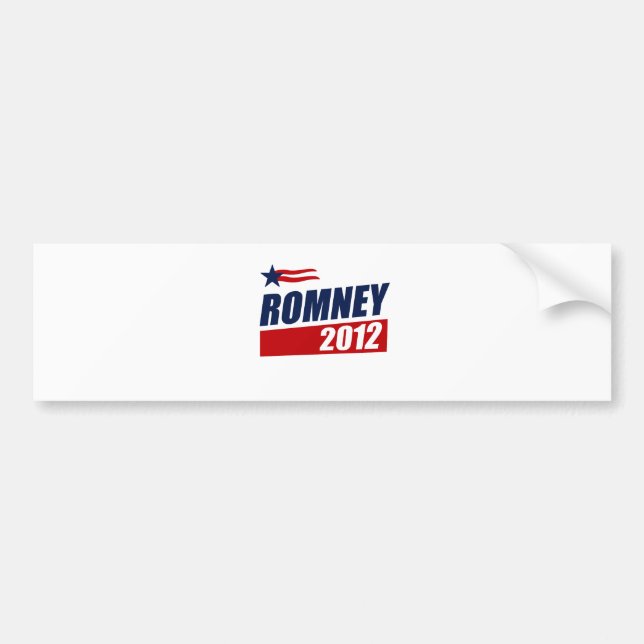 AUTOCOLLANT DE VOITURE ROMNEY 2012 (Devant)
