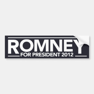 Autocollant De Voiture Romney pour le Président adhésif pour pare-chocs
