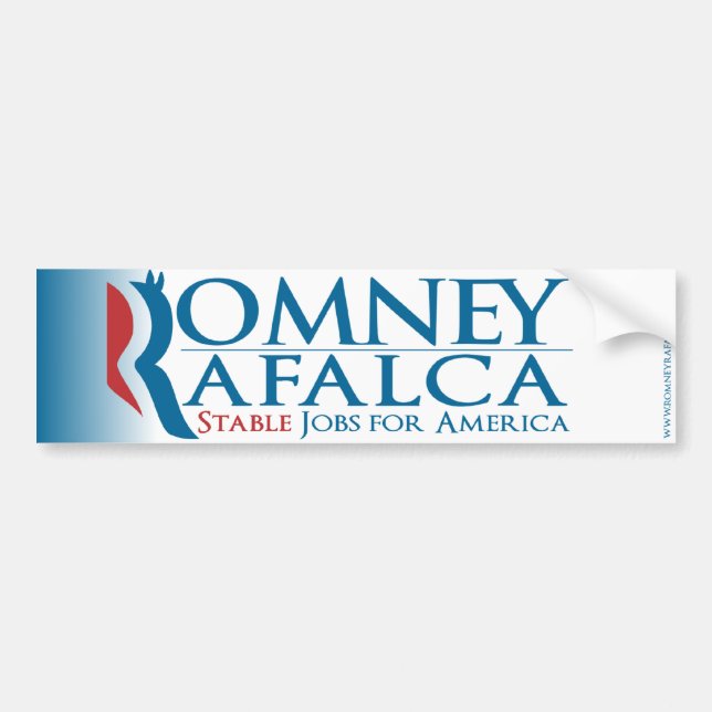 Autocollant De Voiture Romney Rafalca Bumpersticker 2012 (Devant)