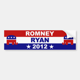 Autocollant De Voiture Romney Ryan 2012