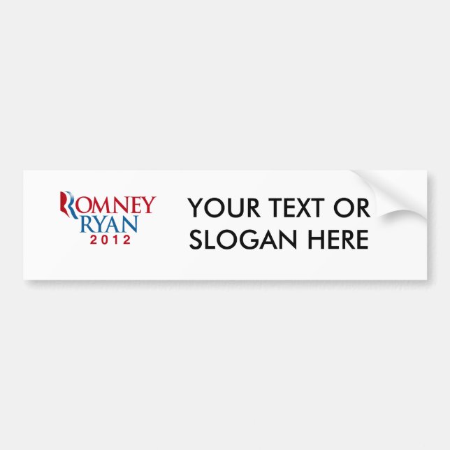 Autocollant De Voiture ROMNEY RYAN 2012 VP.png OFFICIELS (Devant)