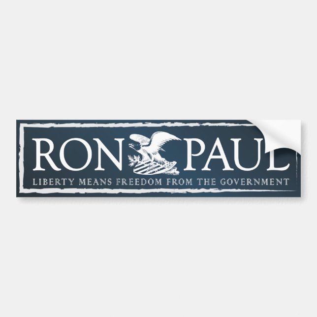 Autocollant De Voiture Ron Paul (Devant)