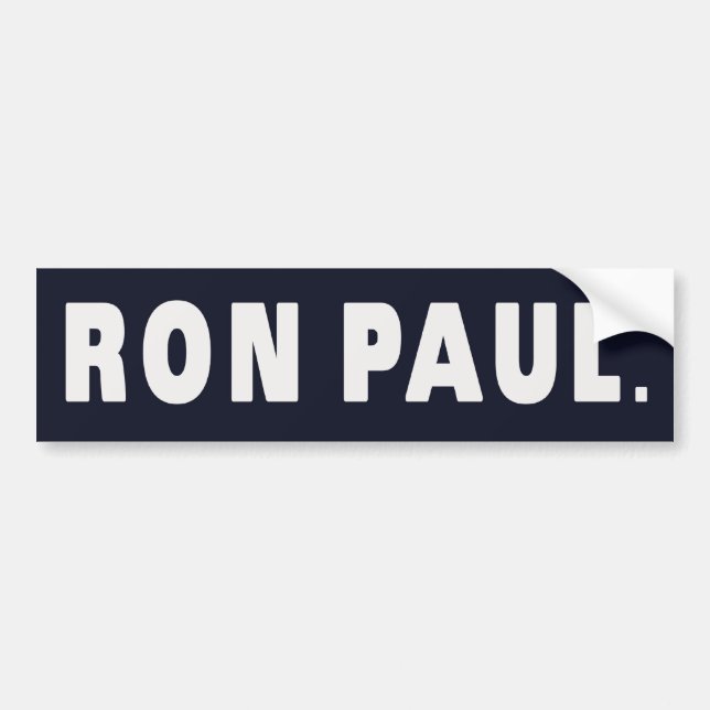 AUTOCOLLANT DE VOITURE RON PAUL (Devant)