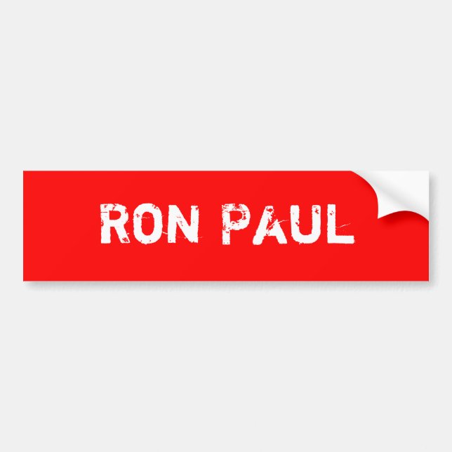 Autocollant De Voiture Ron Paul (Devant)