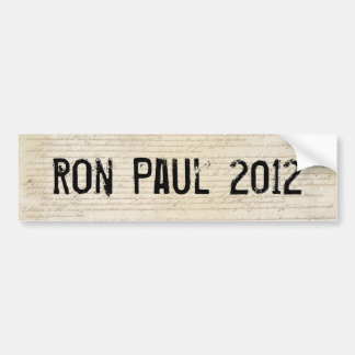 Autocollant De Voiture Ron Paul 2012