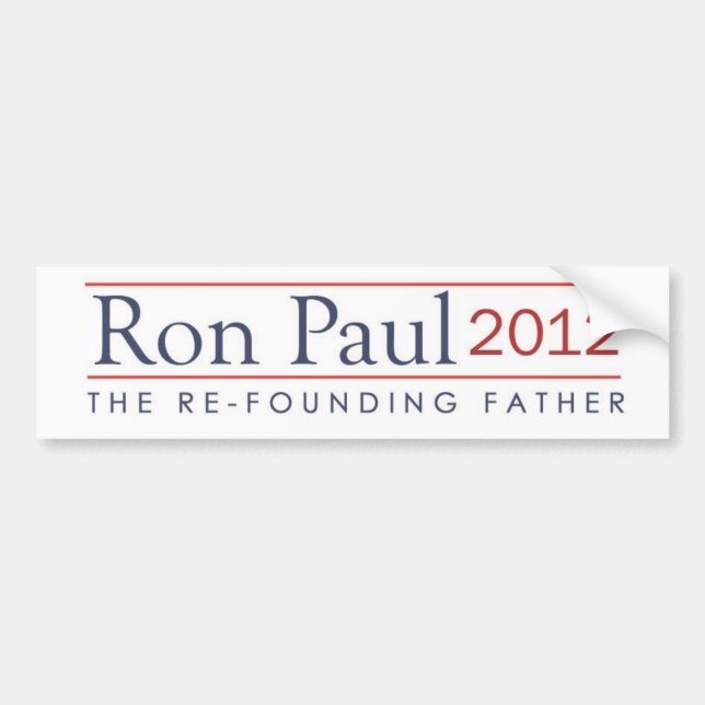 Autocollant De Voiture Ron Paul 2012 le père de Refounding (Devant)