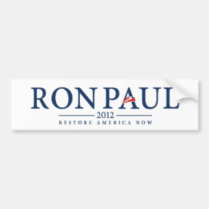 Autocollant De Voiture ron paul 2012 logo de l'élection présidentielle am