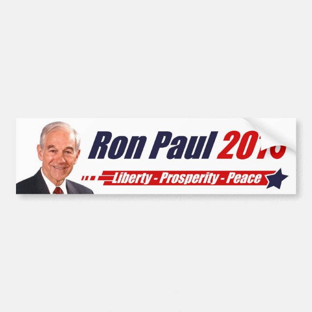 Autocollant De Voiture Ron Paul 2016 (Devant)