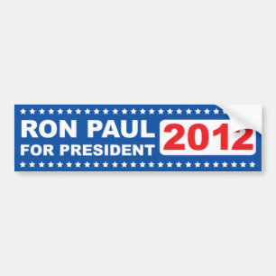 Autocollant De Voiture Ron Paul pour le président adhésif pour pare-chocs