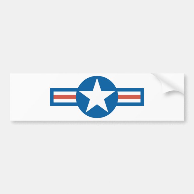 Autocollant De Voiture Rondel des États-Unis (Devant)