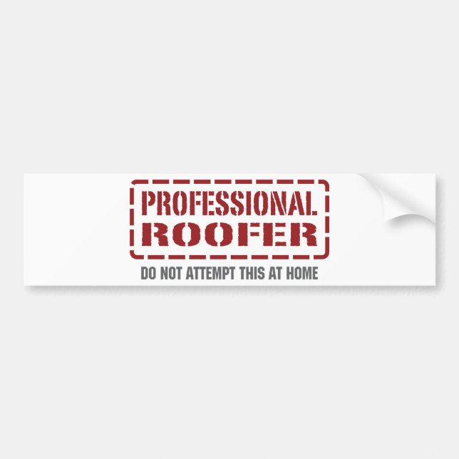 Autocollant De Voiture Roofer professionnel (Devant)