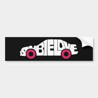 Autocollant De Voiture Rose Bumpersticker d'amour de Subie
