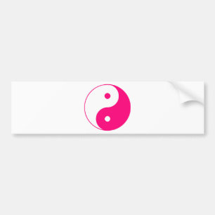 Autocollant De Voiture Rose de Taijitu de Chinois de signe de Taoism de