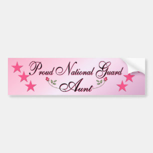 Autocollant De Voiture Rose et tante fière adhésif pour pare-chocs de