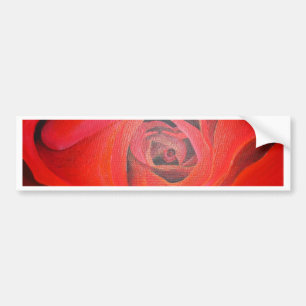 Autocollant De Voiture Rose rouge en forme de coeur