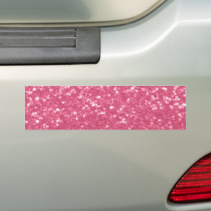 Autocollant De Voiture Rose rouge faux scintillements paillettes rose cla