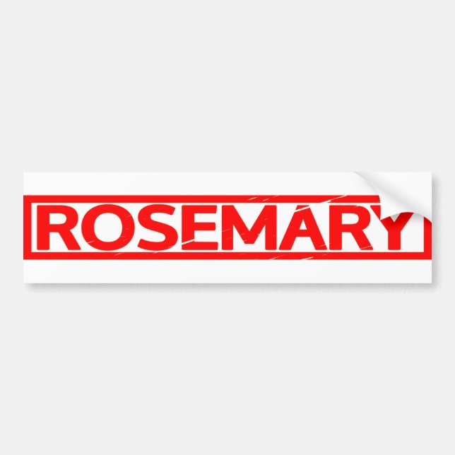 Autocollant De Voiture Rosemary Stamp (Devant)
